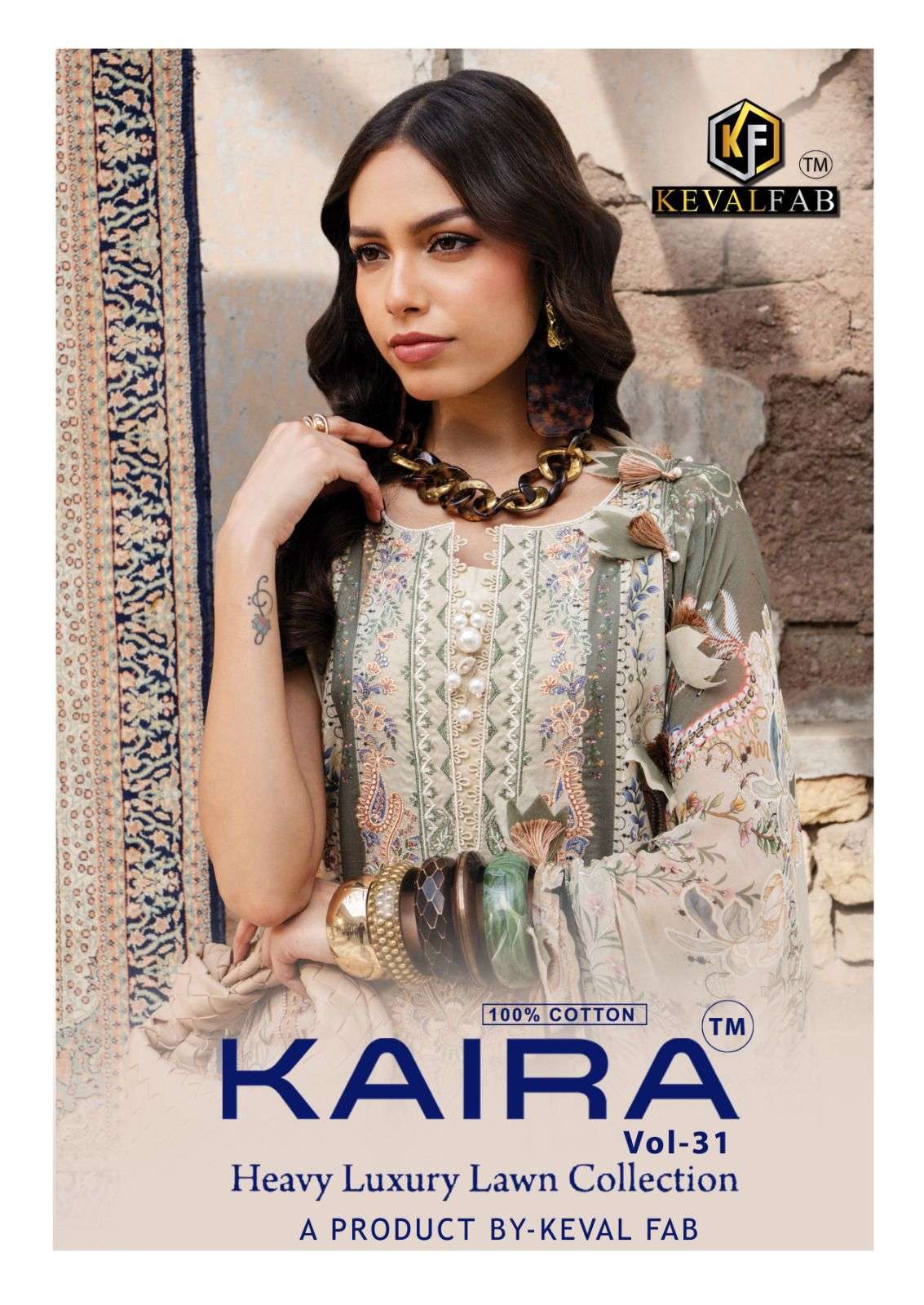 KAIRA VOL - 31 OPEN AND MODEL PIC BY KEVAL FAB